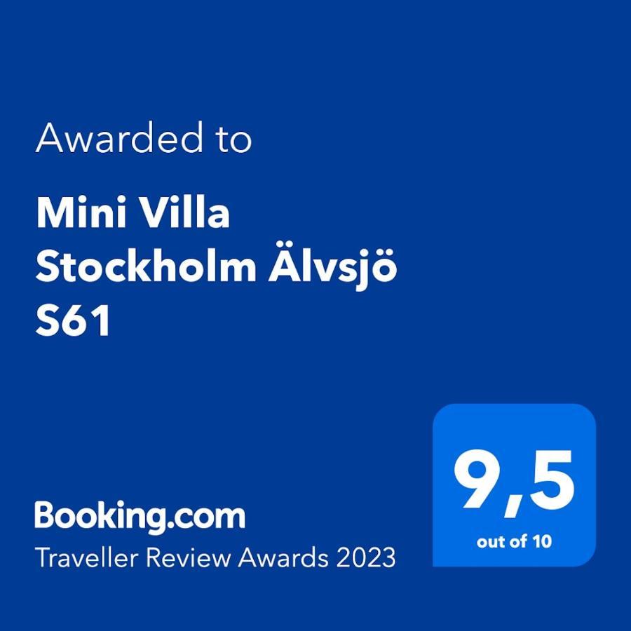 Mini Villa Stockholm Aelvsjoe S61 Exterior photo